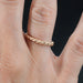Ring 50 Chiseled braid alliance rose gold 58 Facettes TRE2.0R