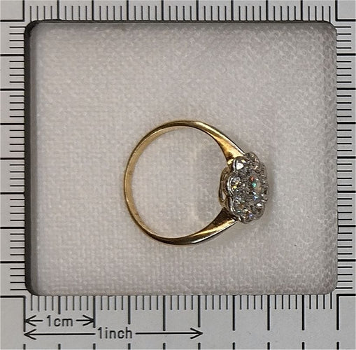 Bague 51 bague Marguerite diamants Art Déco 58 Facettes 23212-0300