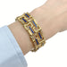 Bracelet Vintage bracelet, yellow gold, enamel. 58 Facettes 31987