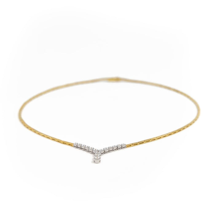 Collier Collier Or jaune Diamant 58 Facettes 2030943CN