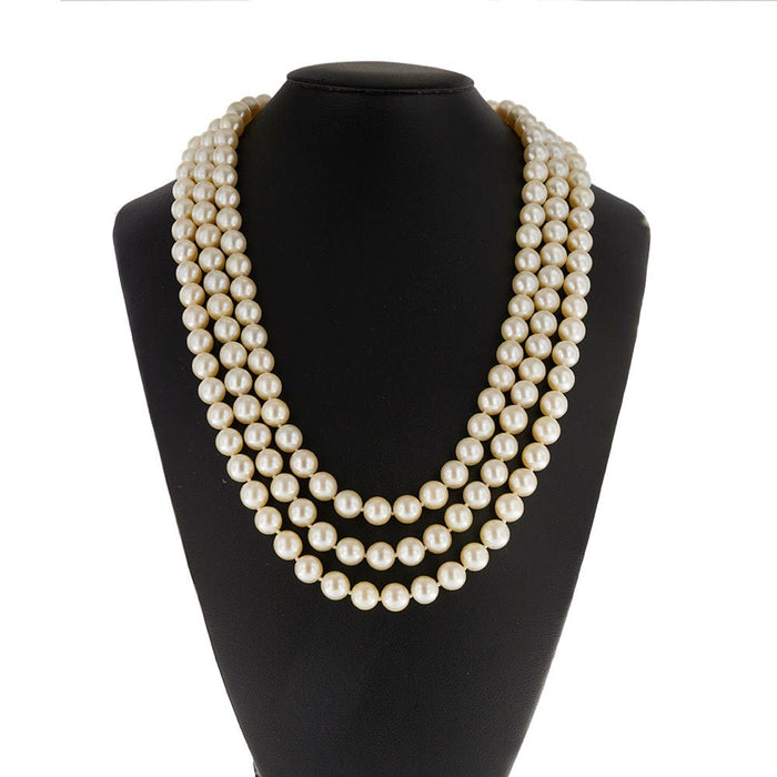 Collier Collier de perles trois rangs 58 Facettes 31430