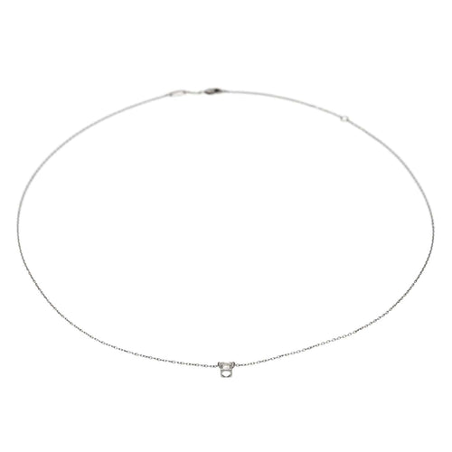 Collier Dinh Van Collier Le Cube Diamant Or blanc Diamant 58 Facettes 2865691RV