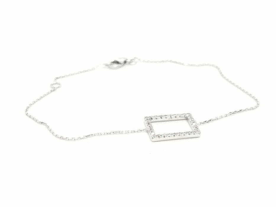 Bracelet Bracelet Graphique Or blanc Diamant 58 Facettes 579216RV