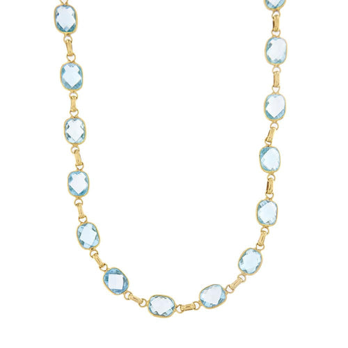 Collier Collier Or jaune Topaze 58 Facettes 35053