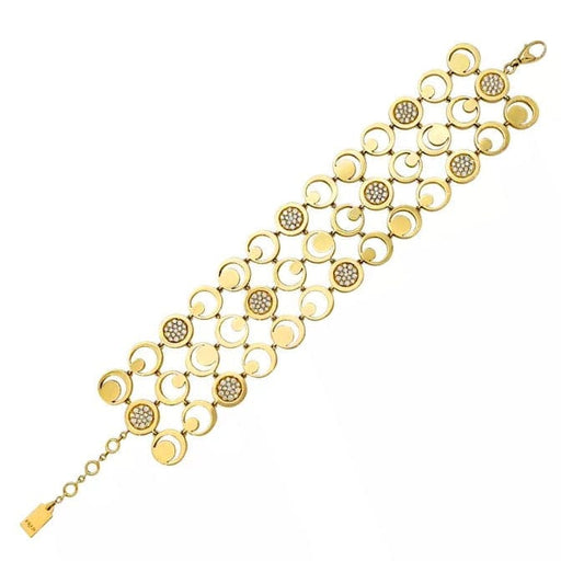 Bracelet Bracelet Fred "Moon Light" en or jaune, diamants. 58 Facettes 31688