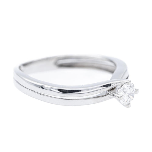 Bague 49 Bague Solitaire Or blanc Diamant 58 Facettes 2313084CN