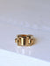 Ring Modernist Tank signet ring in yellow gold 58 Facettes