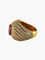 Bague Bague Dôme Rouge 58 Facettes