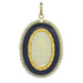 Pendant Marie Medal Pendant mother-of-pearl onyx and seed beads 58 Facettes 23191-0428