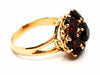 Ring 54 Flower Ring Yellow Gold Garnet 58 Facettes 1628841CN