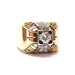 Ring Tank ring diamonds yellow gold & platinum 58 Facettes