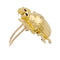 Broche Clip Scarabée or jaune. 58 Facettes 32169
