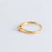 Ring 53 Solitaire ring yellow gold Diamond 0.10ct 58 Facettes FM85