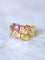 Bague Bague vintage Toi & Moi, tourmaline rose et citrine 58 Facettes