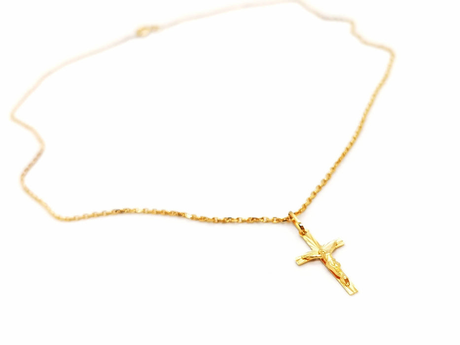 Collier Collier Croix Or jaune 58 Facettes 1636997CN