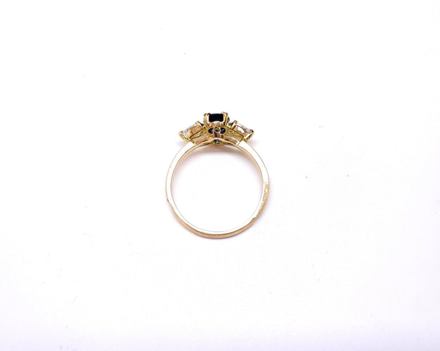 Bague 53 Bague saphir et diamants poires 58 Facettes FA/6