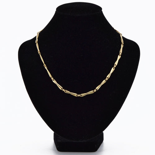 Collier Chaine de montre en or jaune ancienne 58 Facettes 22-011