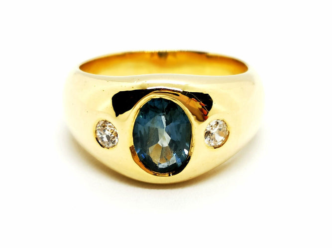 Bague 56 Bague Or jaune Saphir 58 Facettes 1186465CN