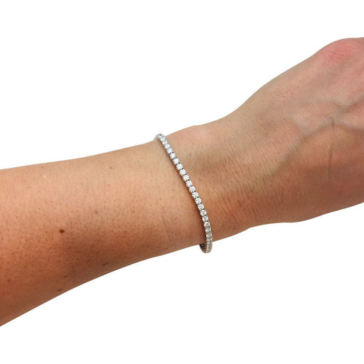 Bracelet Bracelet ligne en or blanc, 5 carats de diamants. 58 Facettes 31796