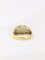 Bague Bague bandeau vintage or jaune diamants 58 Facettes J28