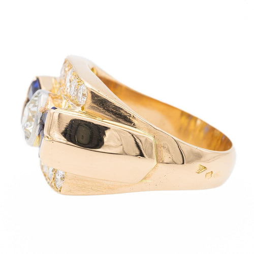 Bague 53 Bague Tank Or rose Diamant 58 Facettes 2537866CN