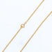 Yellow gold curb chain necklace 58 Facettes 13-137