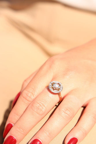 Bague 57 Bague Or blanc Diamant 58 Facettes 2360861CN