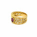 Bague Bague Art Nouveau Diamants Rubis 58 Facettes