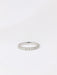 Bague Alliance américaine en or blanc et diamants 0,9 ct 58 Facettes J62