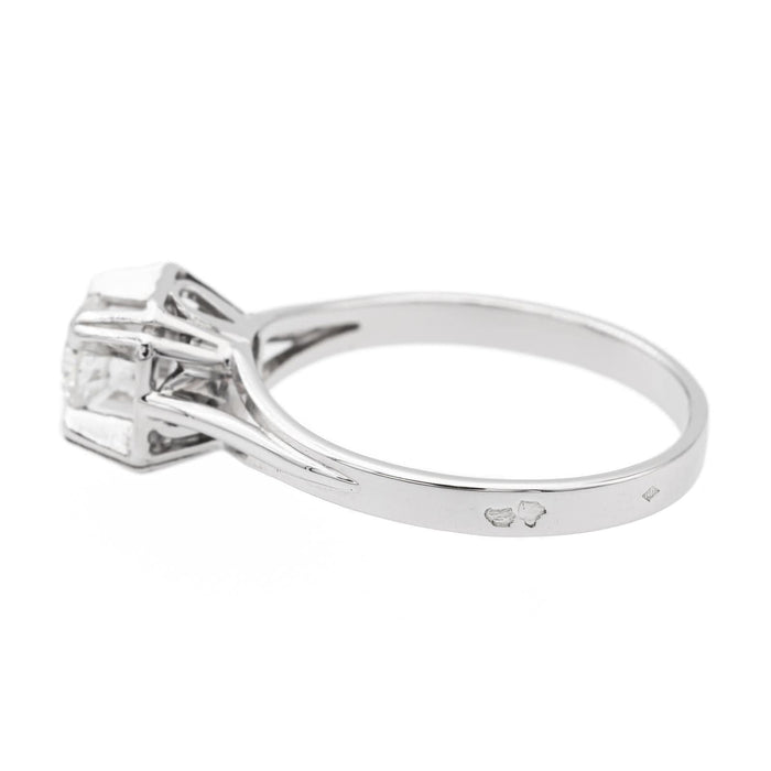 Bague 53.5 Bague Solitaire Or blanc Diamant 58 Facettes 2569753CN