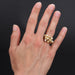Ring 52 Pearl ring and amati gold beads 58 Facettes 21-223A