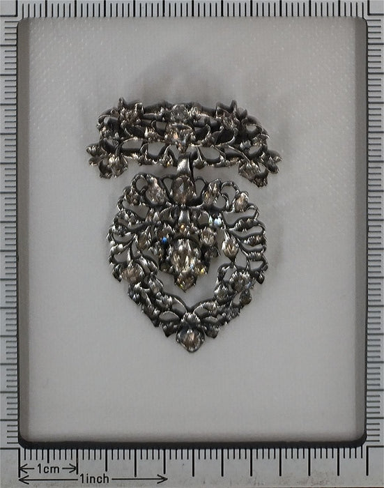 Broche Broche coeur flamand Diamants 18ème siècle 58 Facettes 23124-0015