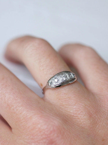 Bague Bague bandeau diamants Art Déco 58 Facettes