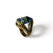 Ring Vintage Aquamarine Santa Maria Yellow Gold Ring 58 Facettes