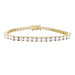 Bracelet Yellow gold diamond line bracelet. 58 Facettes 33157