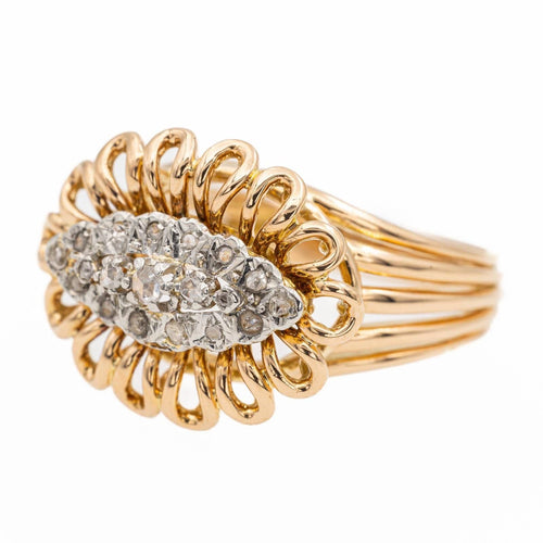 Bague 56 Bague Cocktail Or rose Diamant 58 Facettes 1850927CN