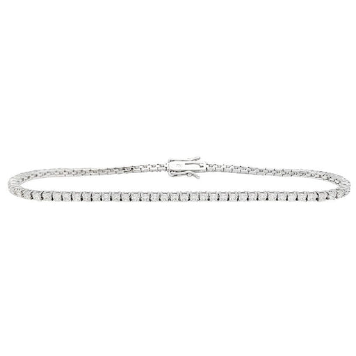 Bracelet Ligne tennis or blanc diamants. 58 Facettes 30881