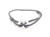DINH VAN target gm bracelet bracelet in 18k white gold diamonds gray cord 58 Facettes 239410