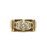 Ring 60 / Yellow / 750‰ Gold Rose cut diamond ring 58 Facettes 220087R
