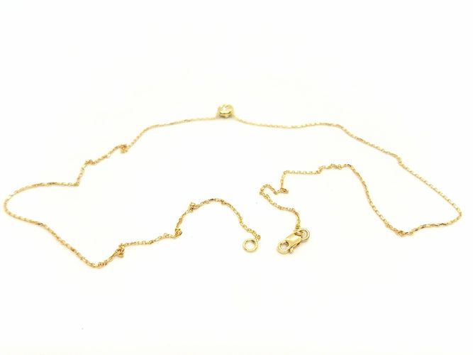 Collier Collier Or jaune Diamant 58 Facettes 579156RV