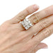 Ring Vintage signet ring, platinum and diamonds. 58 Facettes