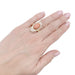 Bague 56 Bague, or jaune, corail et diamants 58 Facettes 33265