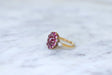 Ring 57 Ruby cabochon & diamond daisy ring 58 Facettes