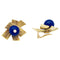 Boucles d'oreilles Boucles d'oreilles Boucheron en or jaune, lapis lazuli et diamants. 58 Facettes 30632