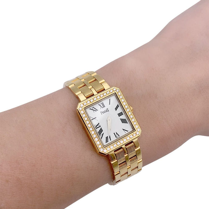 Montre Montre Piaget, "Protocole", or jaune et diamants. 58 Facettes 32239