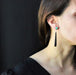 Earrings Onyx chrysoprase diamond earrings 58 Facettes 22-193