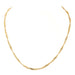 Necklace Twisted mesh necklace Yellow gold 58 Facettes 1660462CN