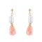 Boucles d'oreilles Boucles d'oreilles perles baroques et verre corail 58 Facettes 19-179B