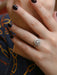 Ring Art Deco platinum diamond ring 58 Facettes J14
