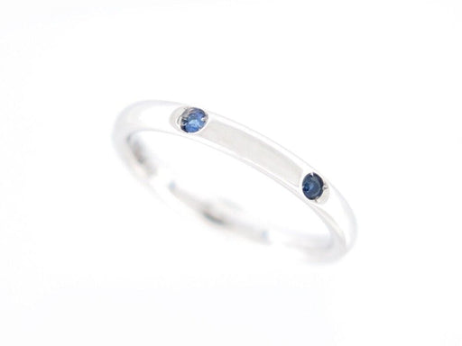 Ring 54 POMELLATO ring lucciole alliance 6 blue sapphires t54 white gold 58 Facettes 244393